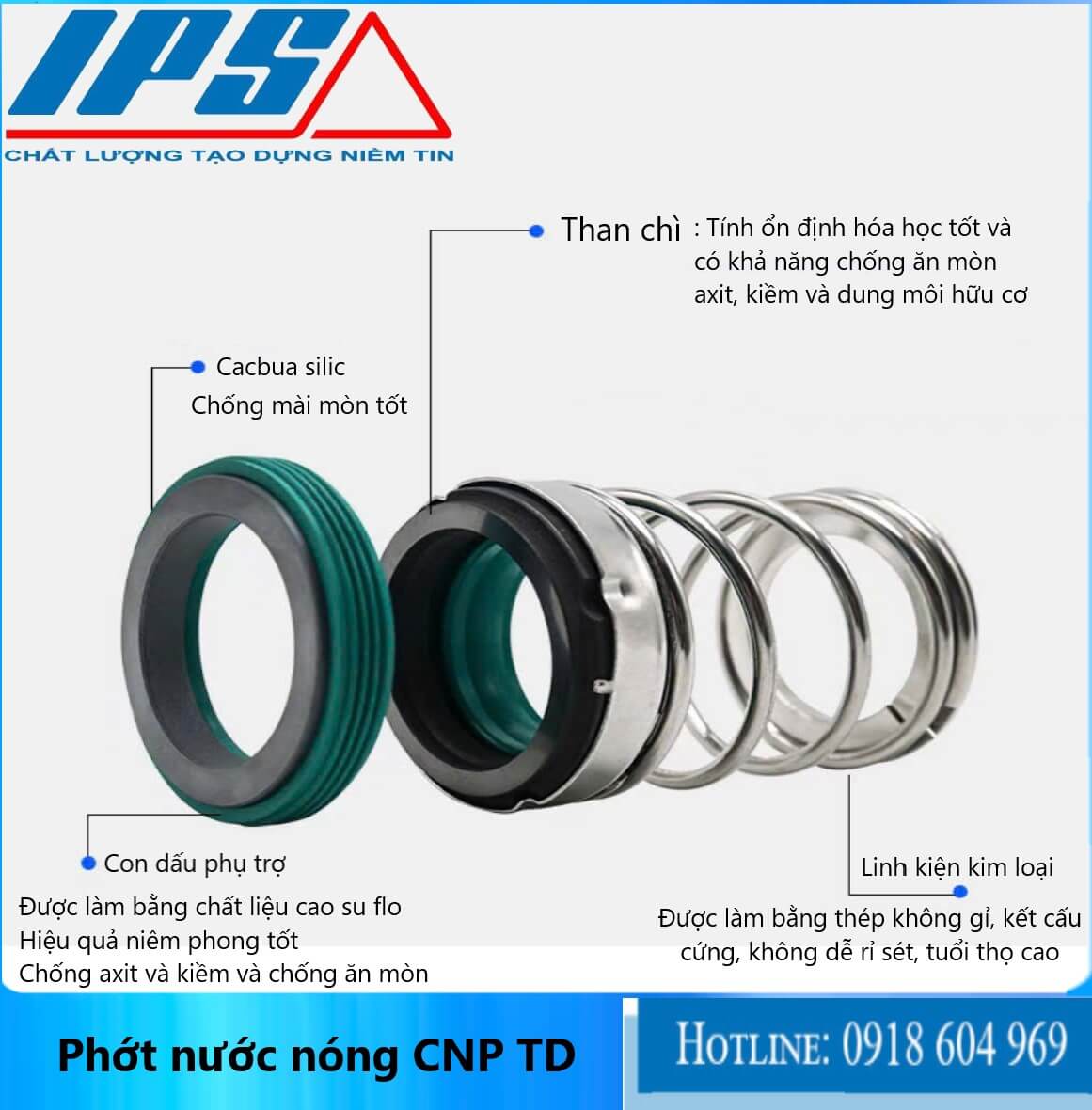 /Phớt nước nóng CNP TD -3.